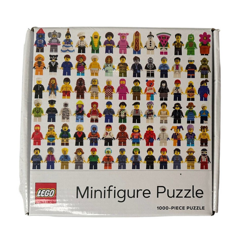 LEGO Minifigure 1000 Piece Jigsaw Puzzle 25” X 20” Ages 9 and up